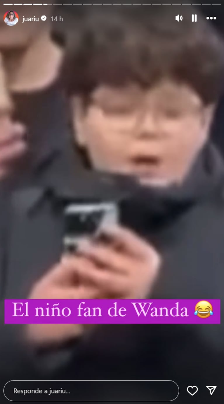 A China le gritaban "Wanda" en la cancha. Foto: IG | juariu