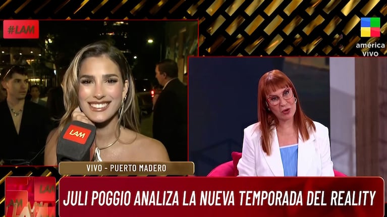 A Julieta Poggio le dijeron que Martina de Gran Hermano 2024 la copia y opinó contundente