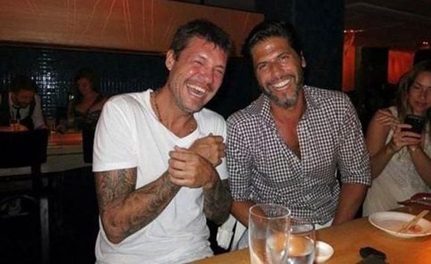 A pura risa, Tinelli y Ribero. (Foto: Web)