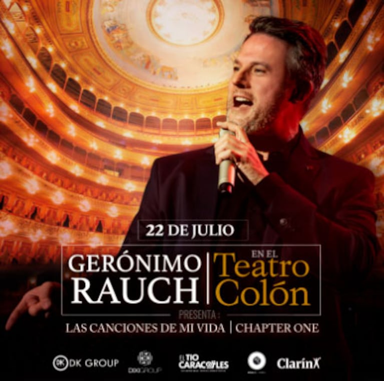 A sala llena: Gerónimo Rauch agotó su exclusivo show en el Teatro Colón