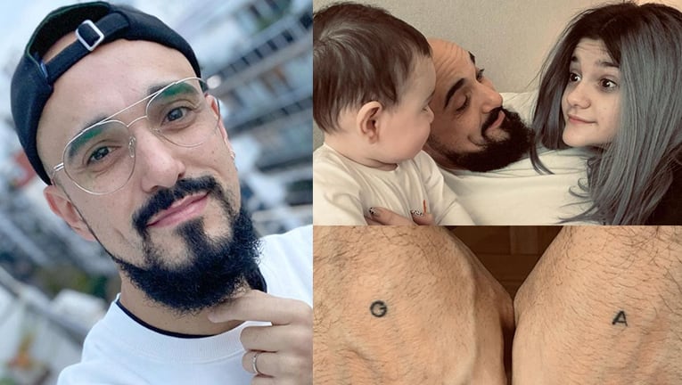 Abel Pintos celebró el Día del Padre con sus hijos y su papá.