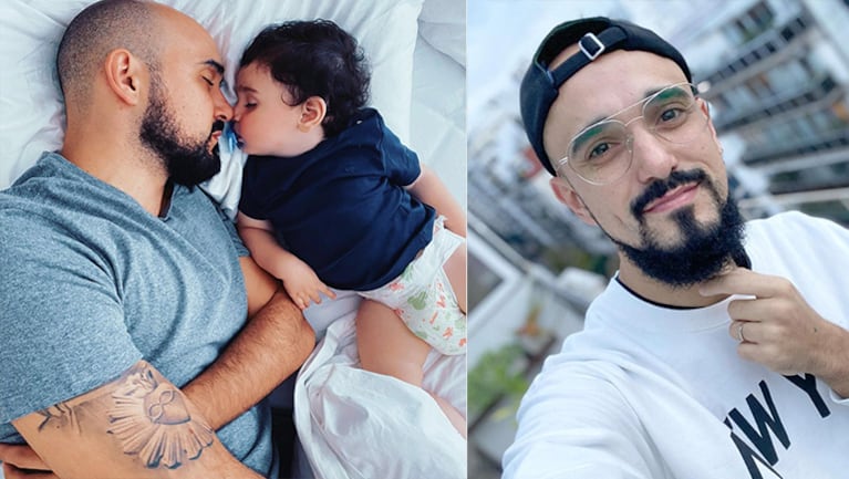 Abel Pintos compartió la foto más linda con su hijo Agustín, que está a punto de cumplir su primer año.