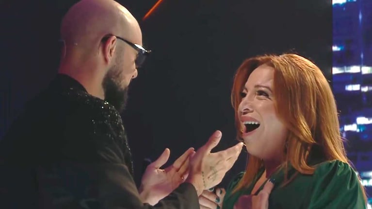 Abel Pintos y Lizy Tagliani (Foto: captura de Telefe)