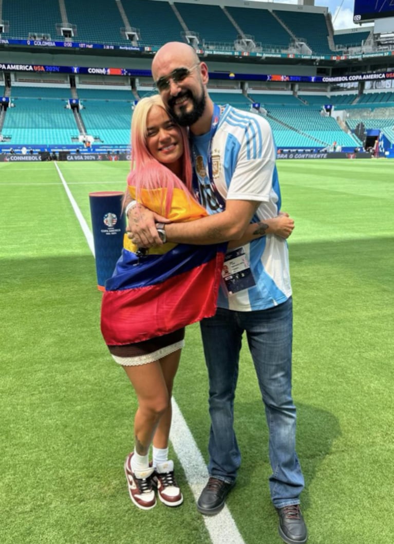 Abel y Karol G en la Copa América.