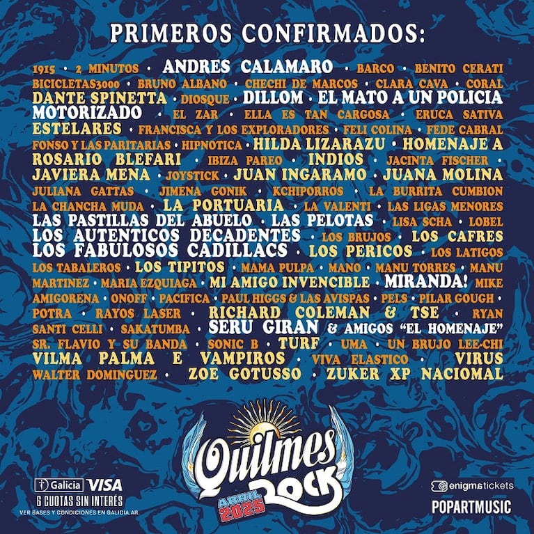 Entradas y Line Up del Quilmes Rock 2025: | Ciudad Magazine