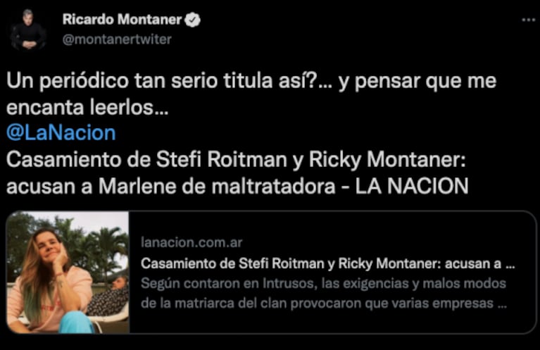 Acusaron a Marlene Rodríguez de "maltratadora" y Ricardo Montaner reaccionó enojado: "¿Titulan así?" 