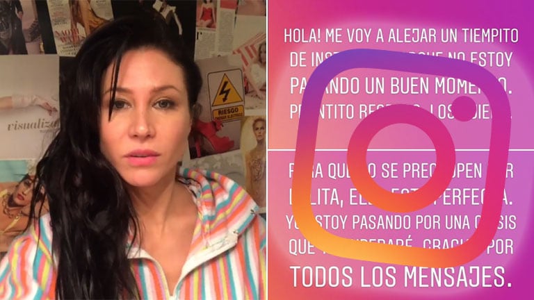 Adabel Guerrero y su llamativo posteo: Estoy pasando por una crisis, me voy a alejar un tiempo de Instagram