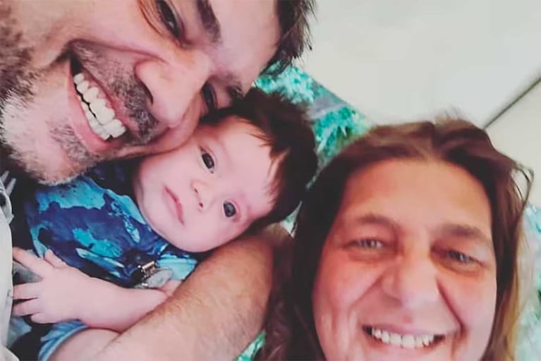 Adrián, Emilio y Renée Cormillot (Foto Instagram @adrocormillot)