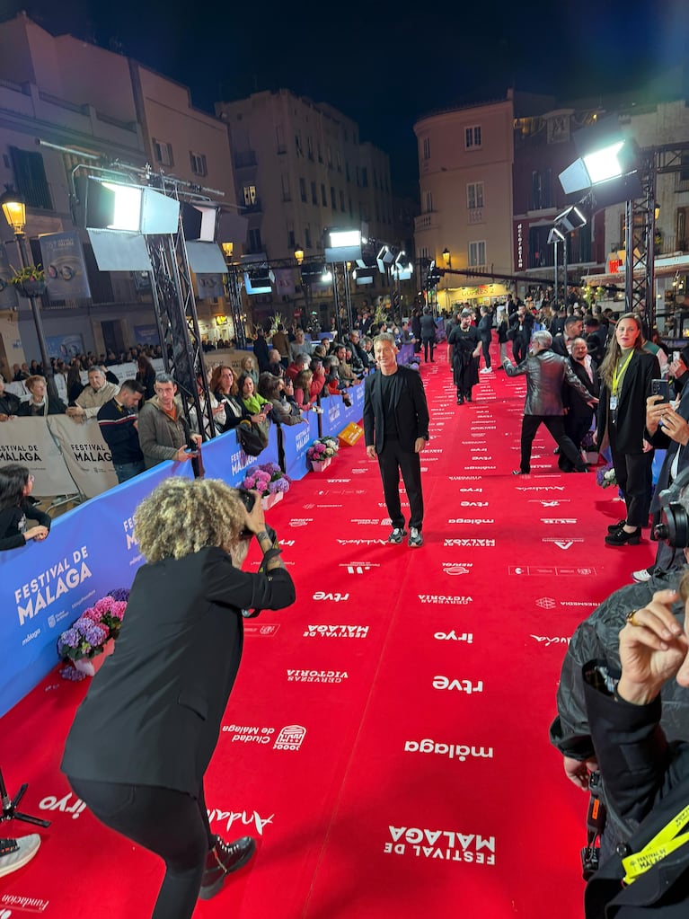 Adrián Suar en la alfombra roja del Festival de Málaga. Foto: Star Distribution Latinoamérica