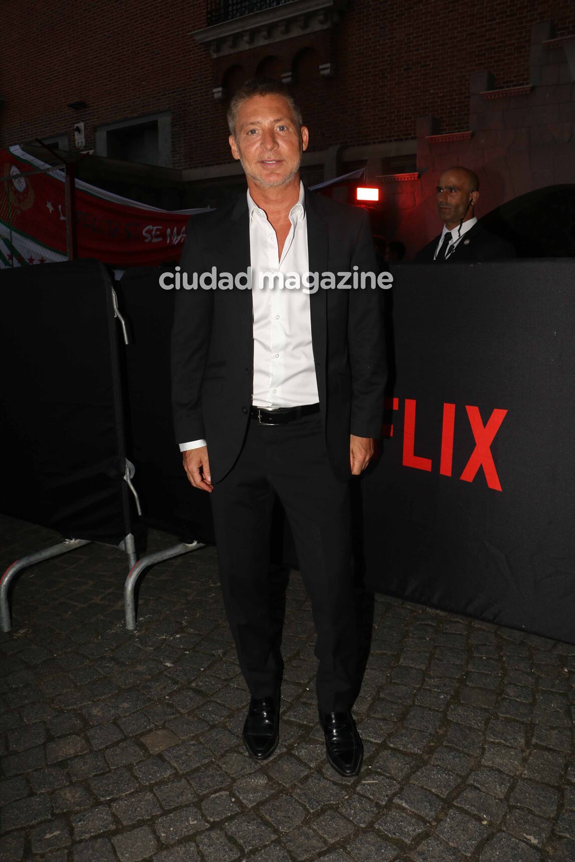 Adrián Suar en la presentación de Puerta 7, la ficción de Polka para Netflix. (Foto: Movilpress)