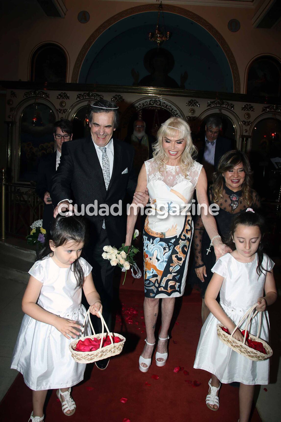 Adriana Aguirre y Ricardo García renovaron sus votos de casados con una ceremonia griega (Foto: Movilpress)