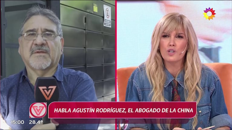 Agustín Rodríguez, el abogado de la China Suárez, habló con Viviana Canosa. Foto: Captura (eltrece)