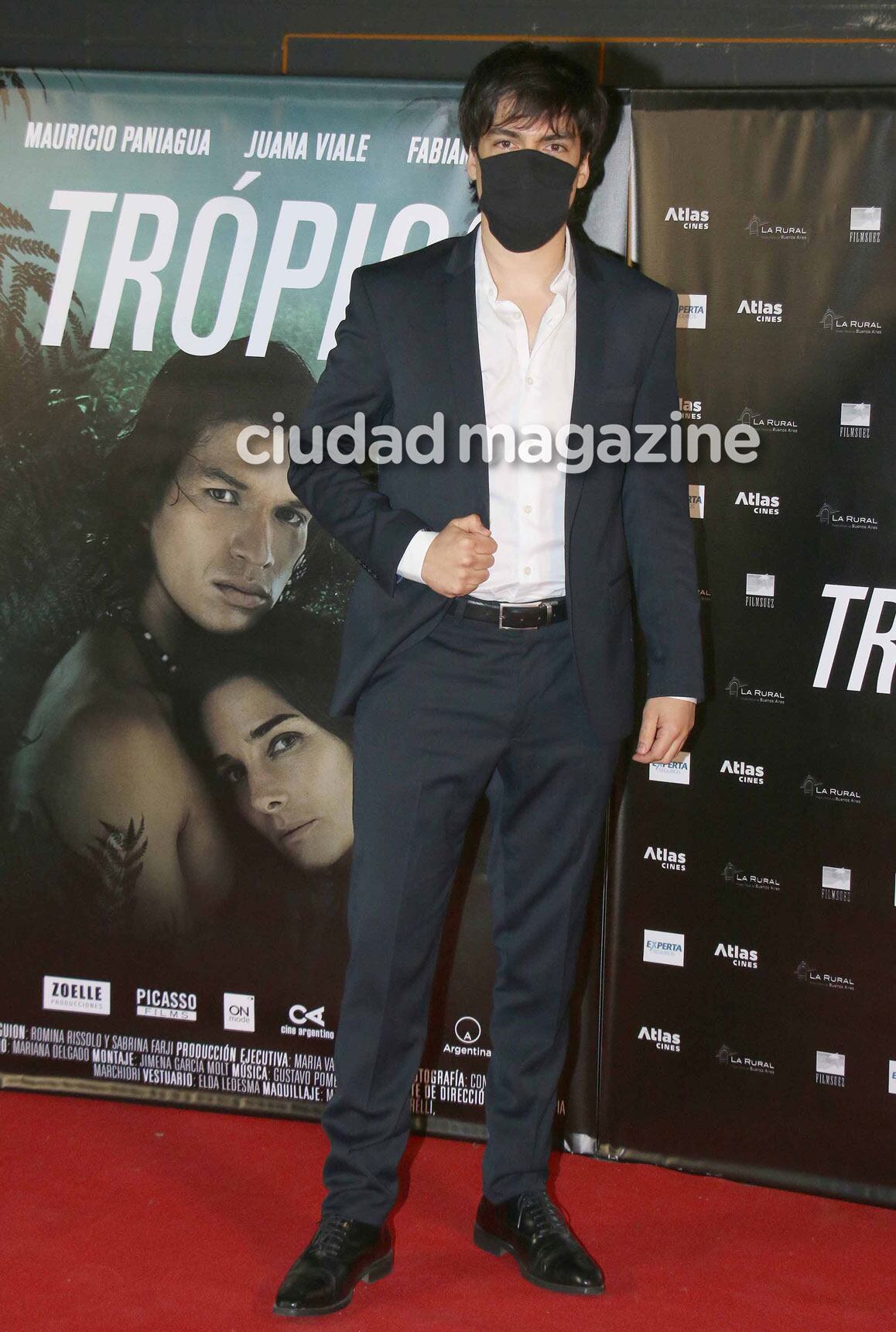 Agustín Sullivan en la avant premier de Trópico. (Foto: Movilpress)