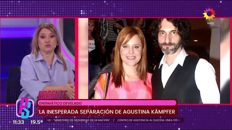 Agutina Kämpfer y Carlos Gianella se separaron (Foto: captura de eltrece).