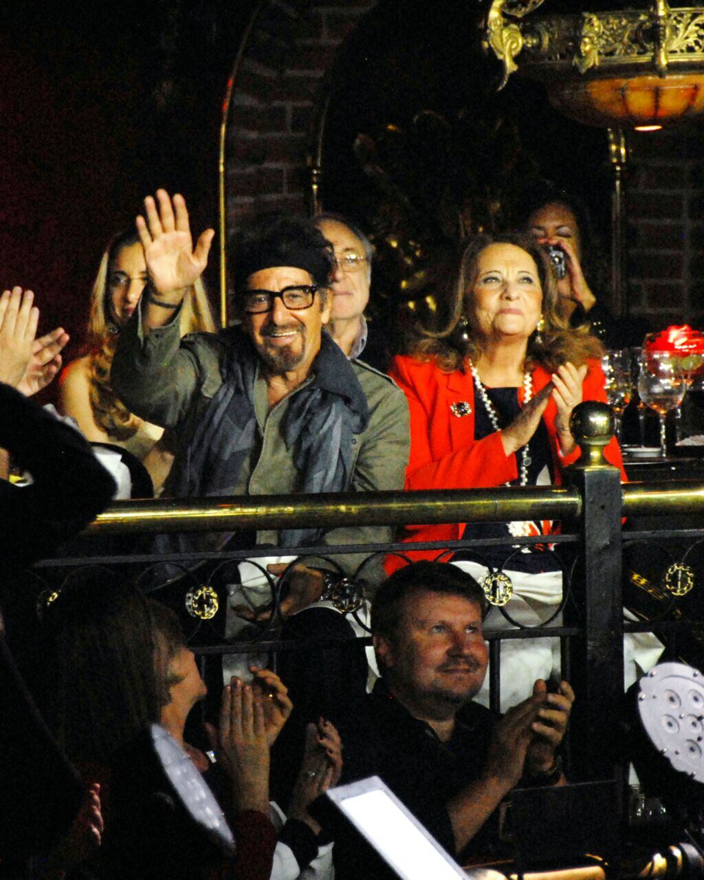 Al Pacino y Lucila Polak disfrutaron de una cena tango show en Señor Tango. (Foto: gentileza Prensa)