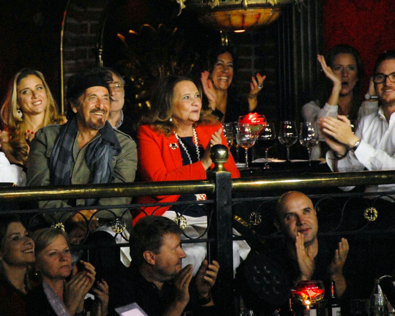 Al Pacino y Lucila Polak disfrutaron de una cena tango show en Señor Tango. (Foto: gentileza Prensa)