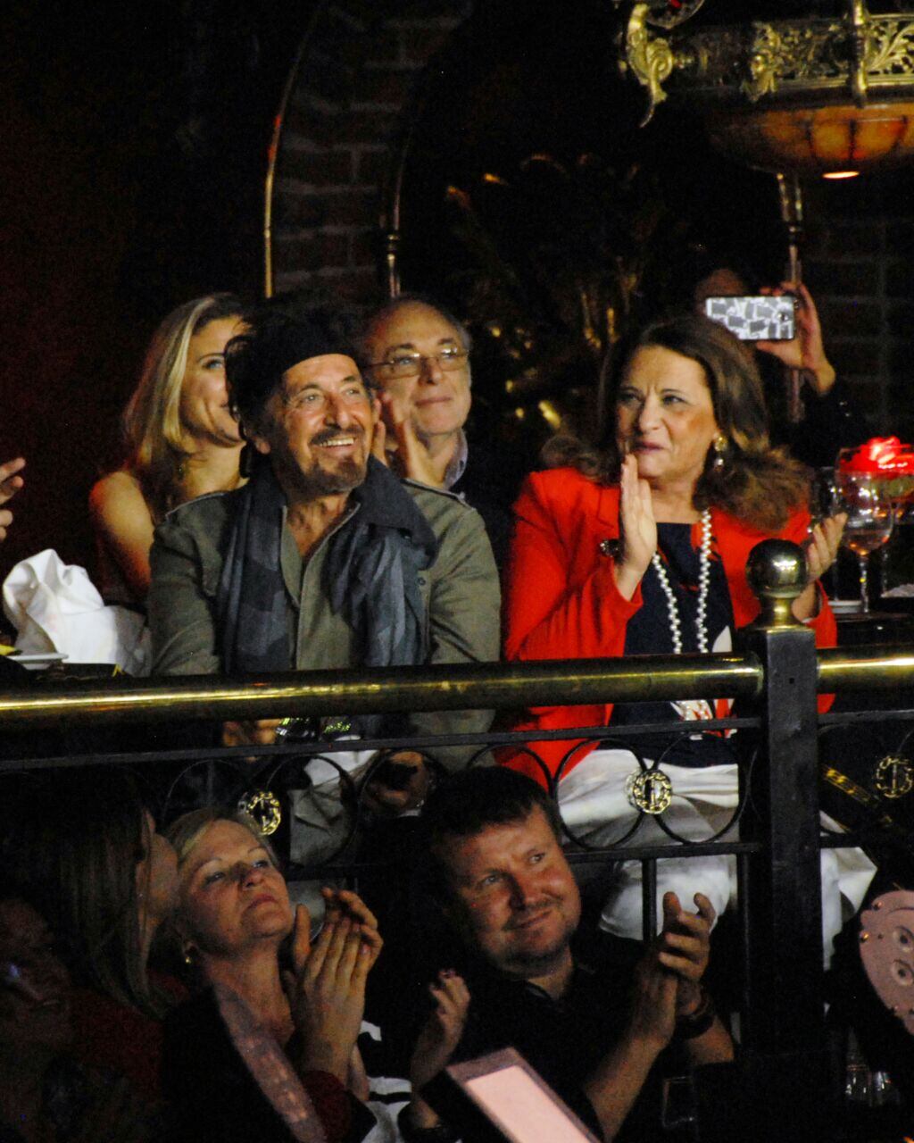 Al Pacino y Lucila Polak disfrutaron de una cena tango show en Señor Tango. (Foto: gentileza Prensa)