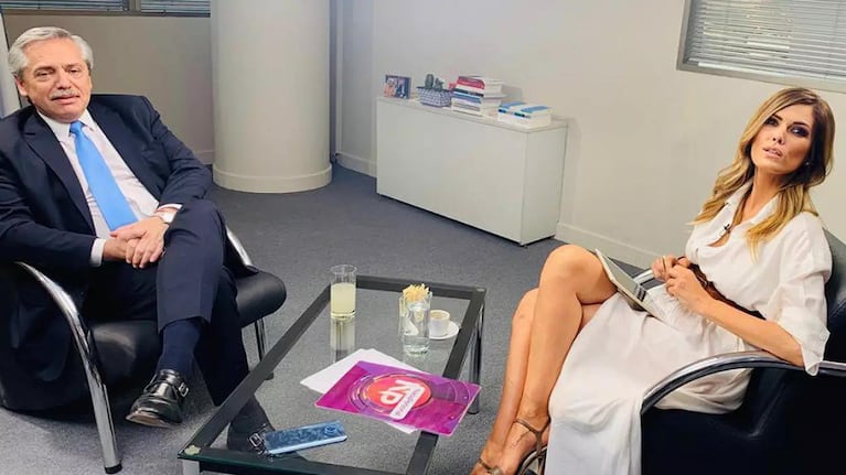 Alberto Fernández y Viviana Canosa en 2019/ foto Instagram