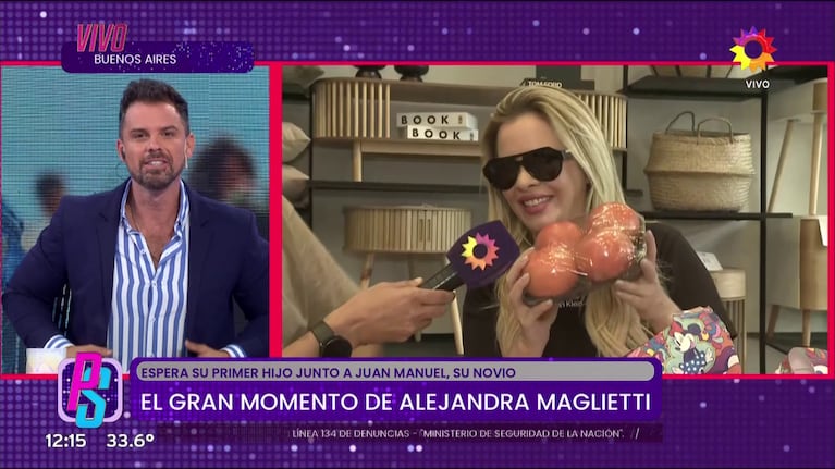 Alejandra Maglietti en un móvil con Puro Show (Foto: captura de eltrece).