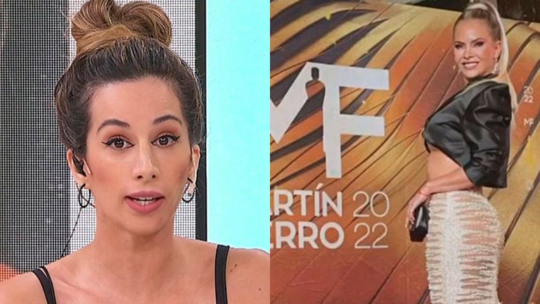 Alejandra Maglietti se cruzó con Estefi Berardi por su sensual look en los Martín Fierro.