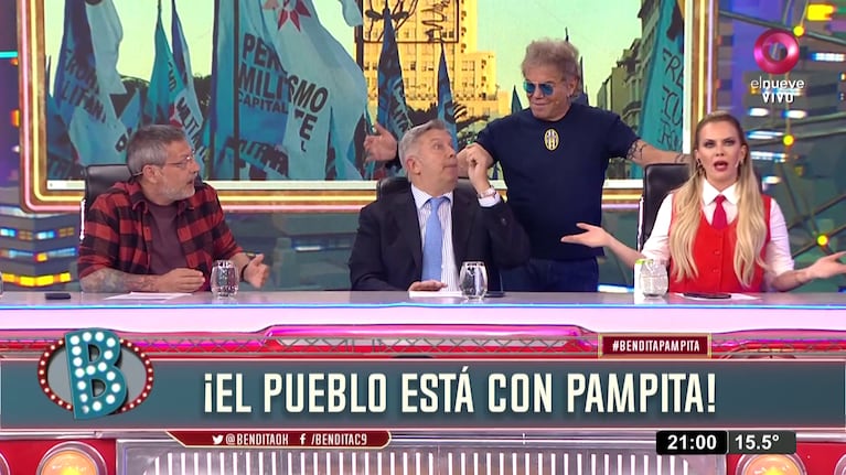 Alejandra Maglietti y Gabirel Cartañá se cruzaron en Bendita TV.