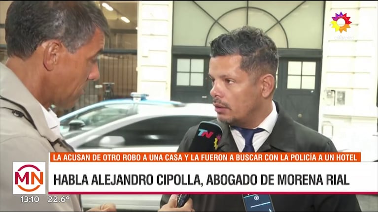 Alejdandro Cipolla, abogado de Morena Rial. Foto: Captura (eltrece)