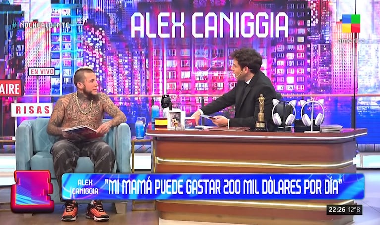 Alex Caniggia habló sobre el vínculo que tiene Mariana Nannis. (Captura: América)