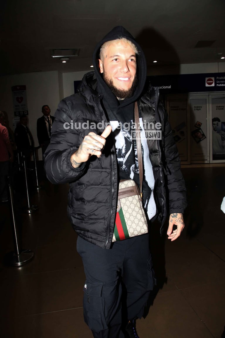 Alex Caniggia volvió a Argentina (Foto: Movilpress). 