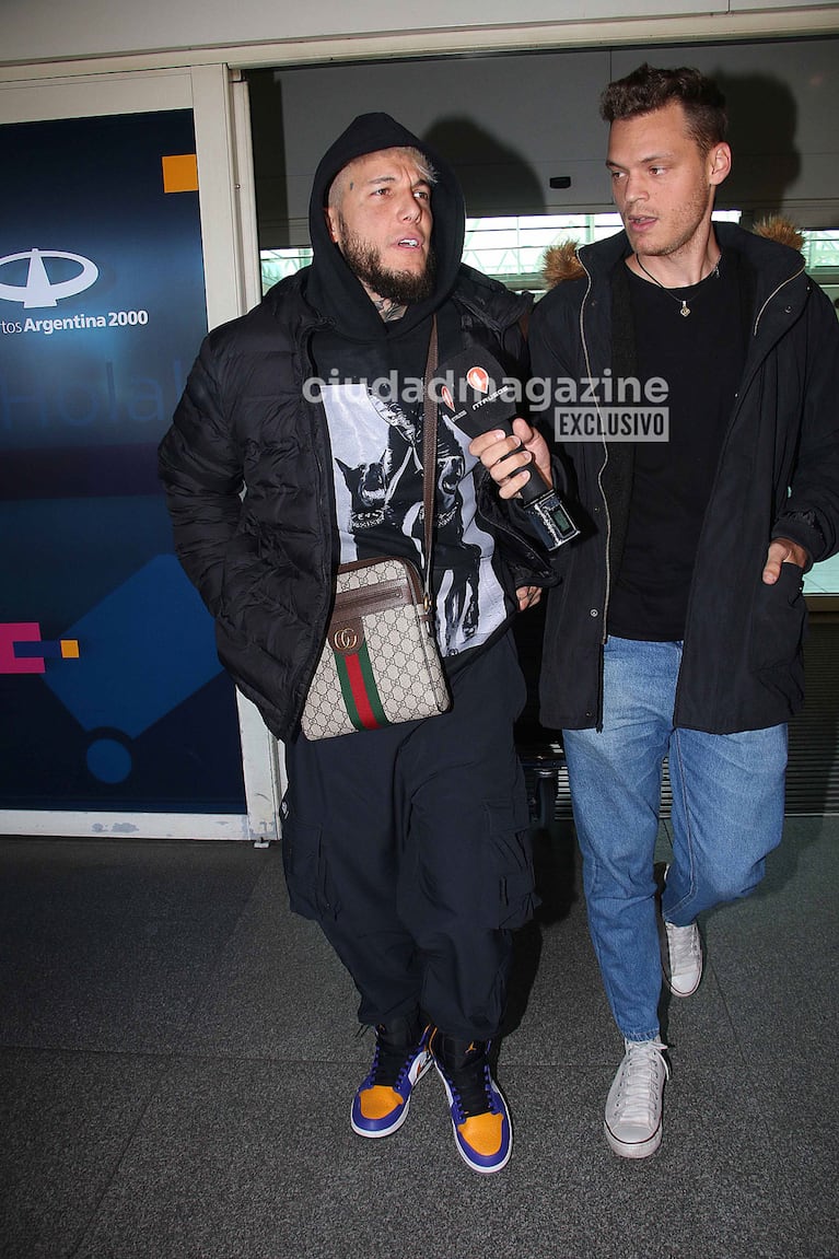 Alex Caniggia volvió a Argentina (Foto: Movilpress). 