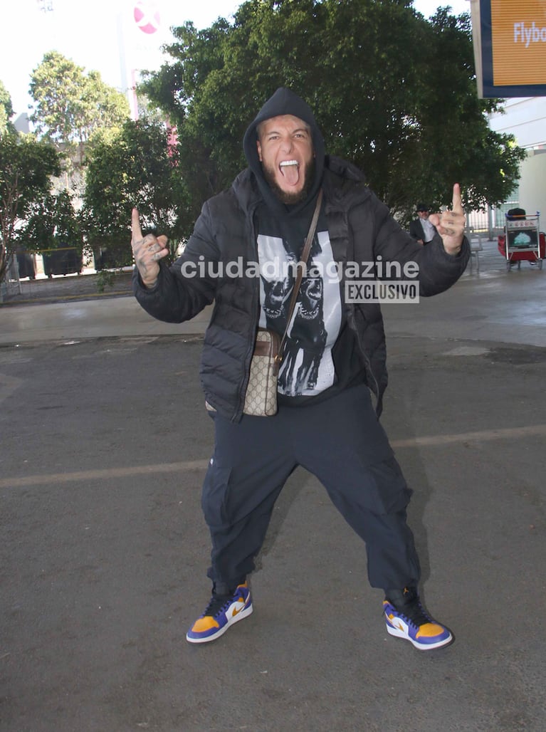 Alex Caniggia volvió a Argentina (Foto: Movilpress). 