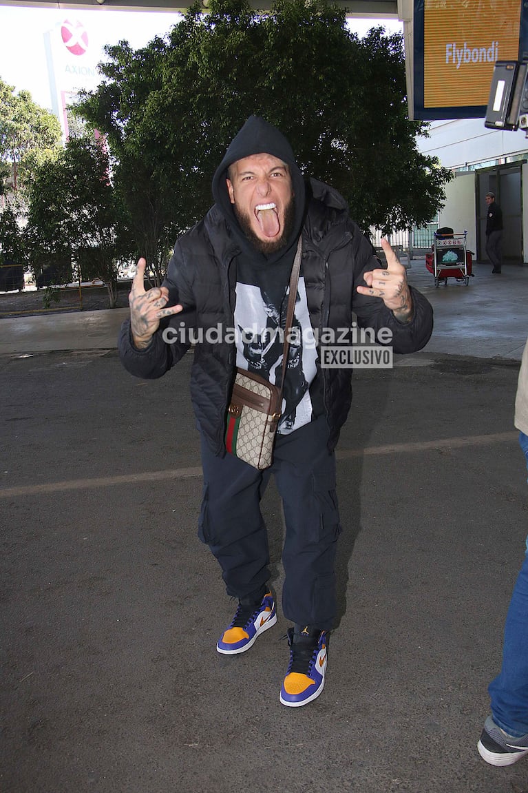 Alex Caniggia volvió a Argentina (Foto: Movilpress). 