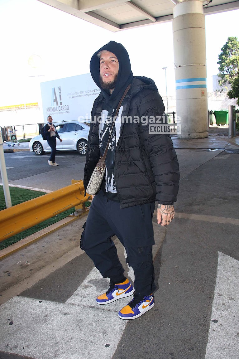 Alex Caniggia volvió a Argentina (Foto: Movilpress). 