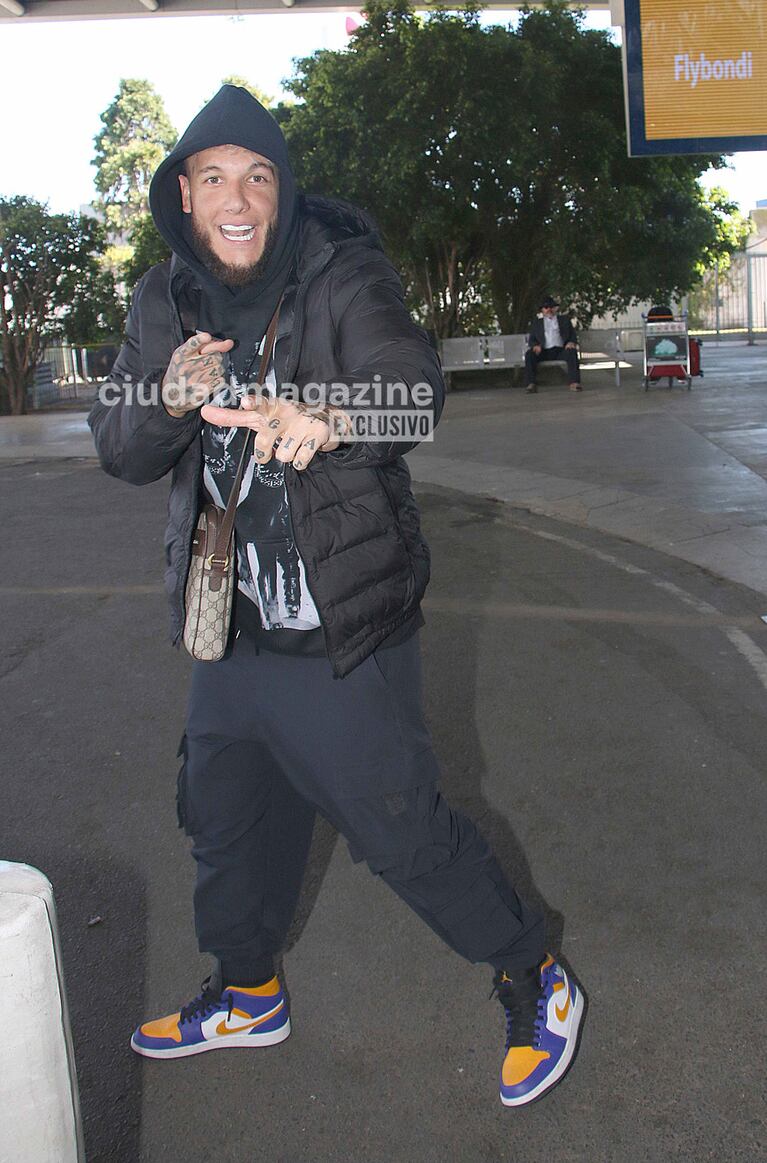 Alex Caniggia volvió a Argentina (Foto: Movilpress). 