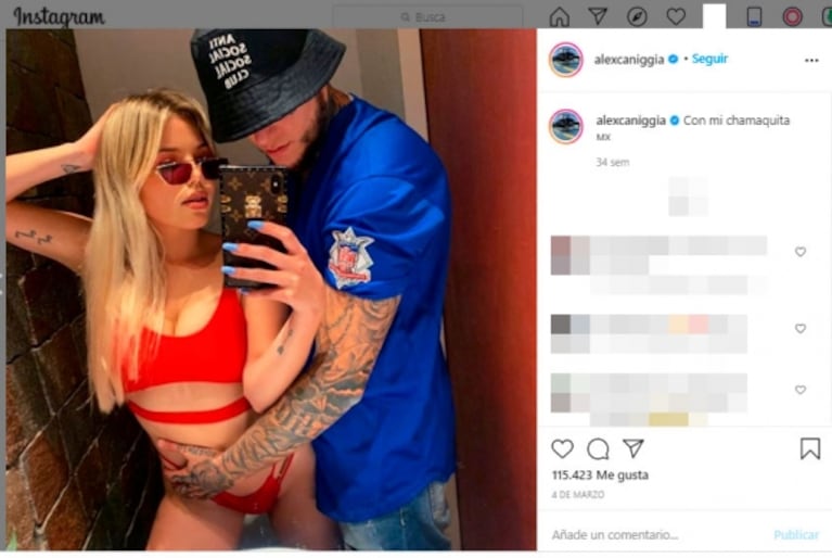 Alex Caniggia y Macarena Herrera se separaron, tras dos años de amor: "Es lo mejor para ambos"