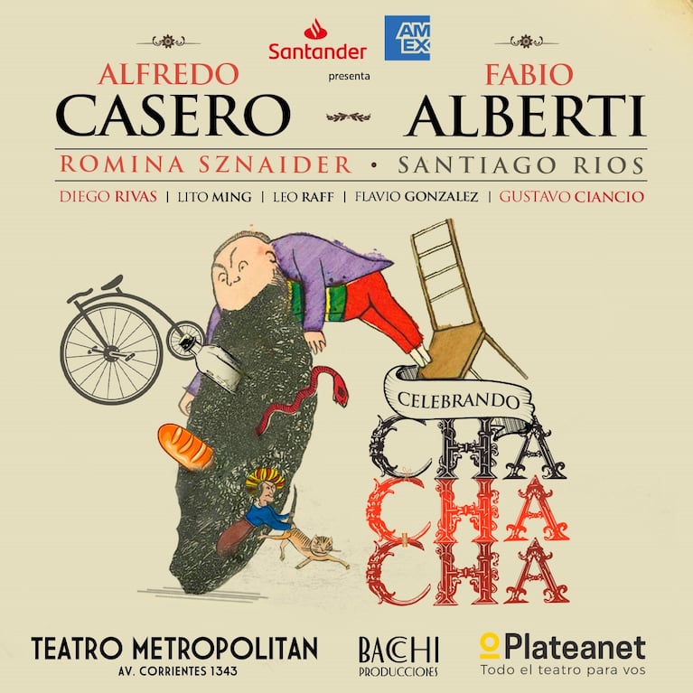 Alfredo Casero y Fabio Alberti volvieron con Cha cha cha al Metropolitan.