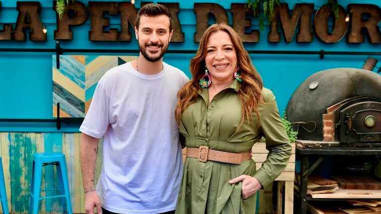 Alfredo Leuco y Lizy Tagliani. Foto: Telefe.