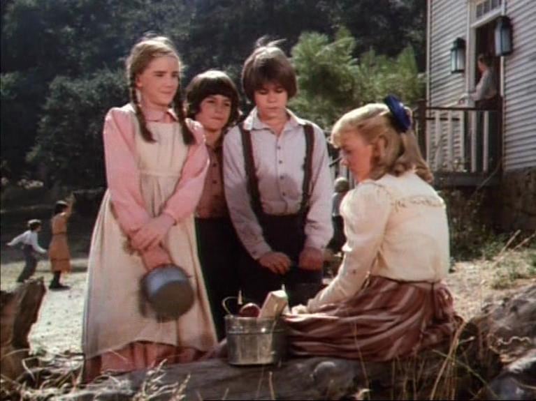 Alison Arngrim en una escena de La familia Ingalls