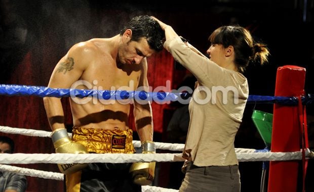 Amador en el rodaje de La pelea de mi vida (Foto: Jennifer Rubio).  