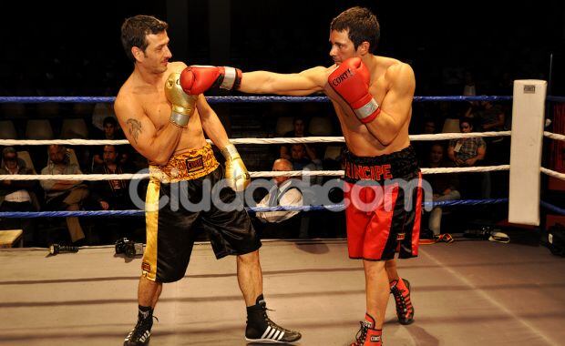 Amador y Martínez en el rodaje de La pelea de mi vida (Foto: Jennifer Rubio).  