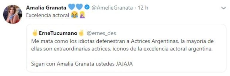 Amalia Granata apuntó contra Actrices Argentinas, luego de que anuncien que denunciarán a un actor por abuso