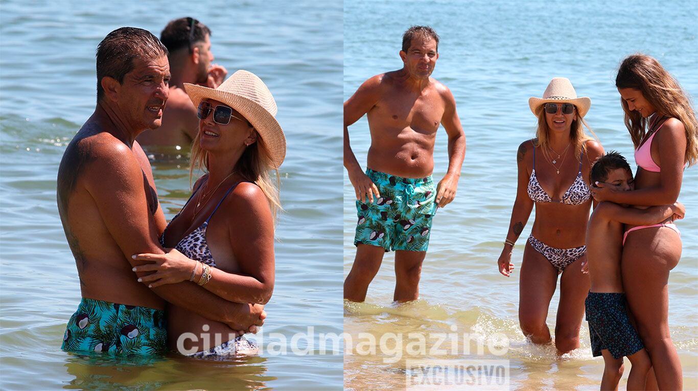 Amalia Granata con su familia en Punta del Este (Fotos: Ramiro Souto).