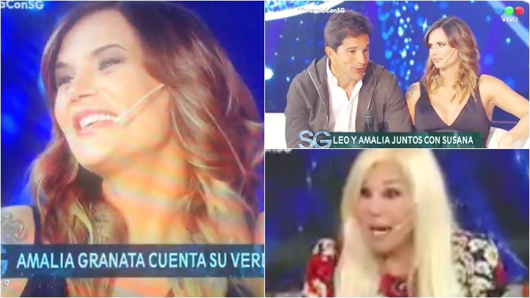 Amalia Granata le contó a Susana por qué perdonó a su pareja y… ¡mirá su reacción cuando desde la tribuna gritaron "¡lo va a volver a hacer!"