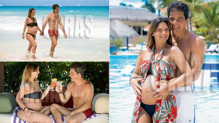 Amalia Granata y Leonardo Squarzon, enamorados en Punta Cana tras la crisis (Foto: revista Caras)