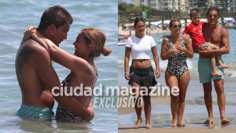 Amalia Granata y su familia en Punta del Este (Fotos: GM Press). 