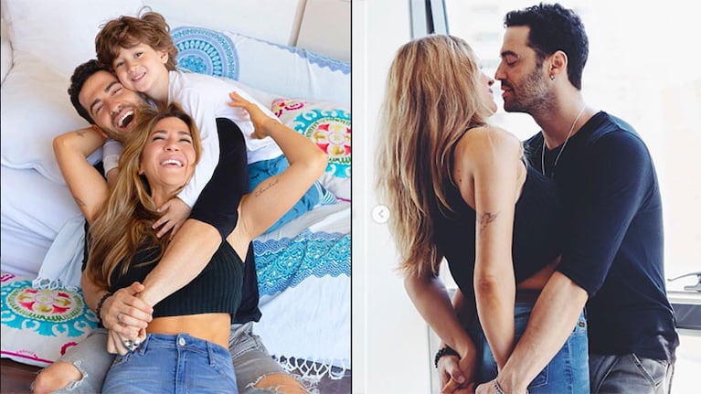 ¡Amor en familia! La producción de fotos de Jimena Barón junto Momo y Mauro Caiazza: Domingo es esto