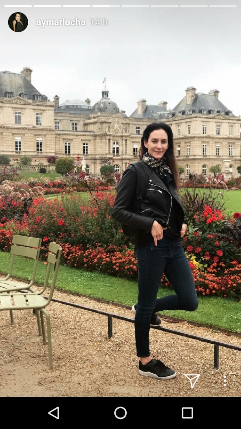 ¡Amor en París! Las fotos del romántico viaje de Luciana Aymar y Fernando González