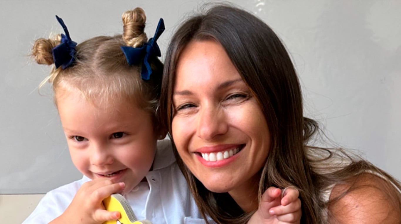 Ana García Moritán comenzó salita de 3 y Pampita mostró su primer día. Foto: IG | @pampitaoficial