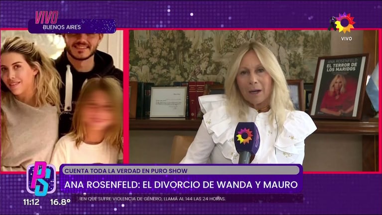 Ana Rosenfeld habló de Wanda Nara y Mauro Icardi (Foto: captura de eltrece).