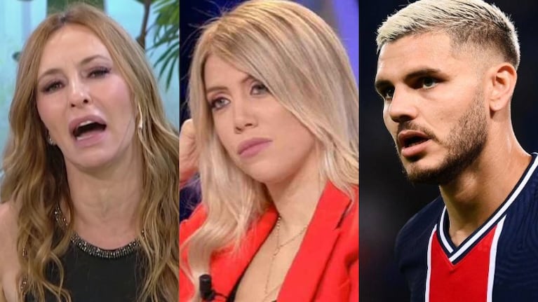 Analía Franchín, Mauro Icardi y Wanda Nara (fotos: web)