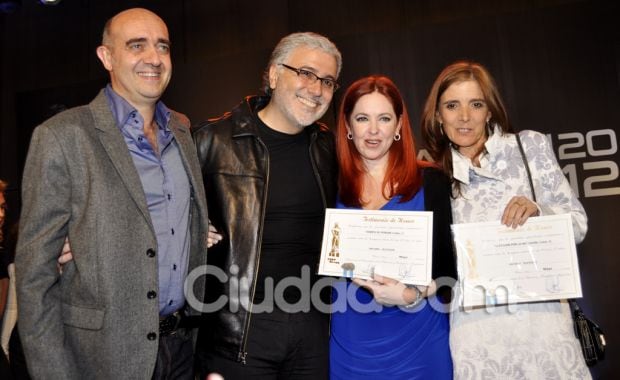 Andrea del Boca y Claudio Villarruel ternados por Tiempo de pensar. (Foto: Jennifer Rubio)